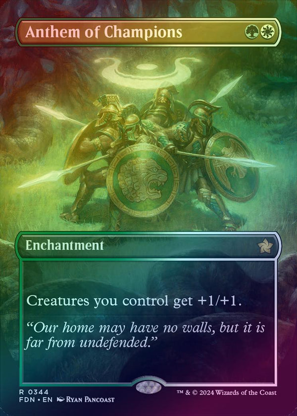 Anthem of Champions - Borderless (Foil) (FDN)