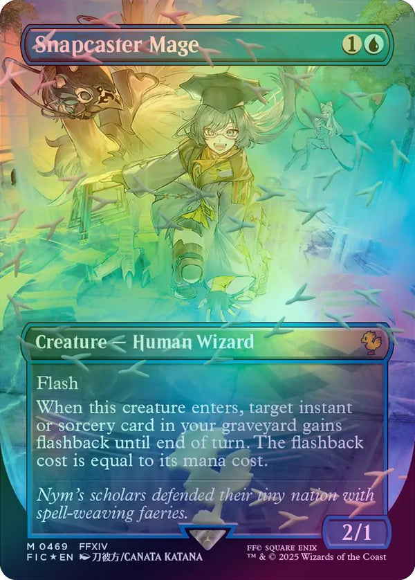 Snapcaster Mage - Borderless (Chocobo Track Foil) (FIC)