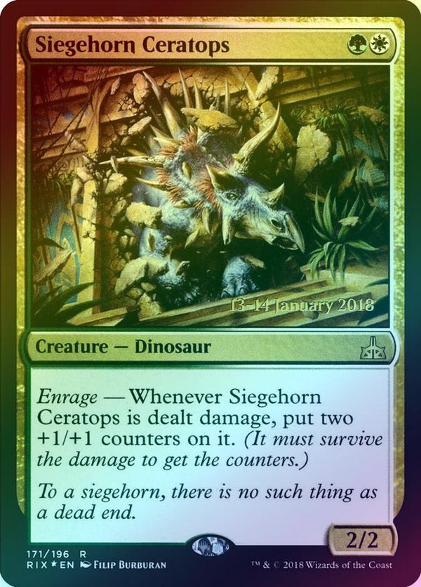 Siegehorn Ceratops - Prerelease Promo (Foil) (PRIX)