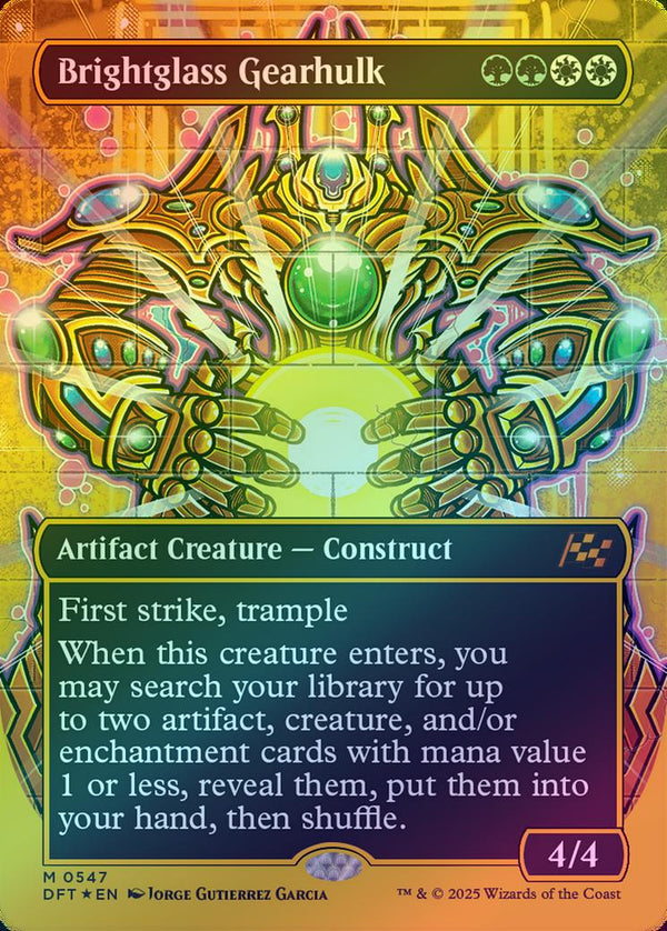 Brightglass Gearhulk - Borderless Graffiti Giant (First-Place Foil) (DFT)