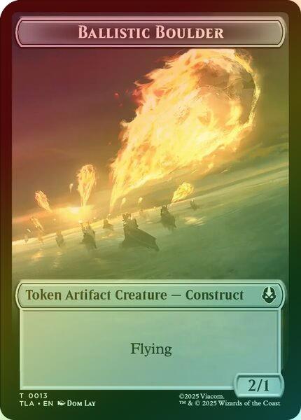 Ballistic Boulder // Food (019) Token (Foil) (TTLA)