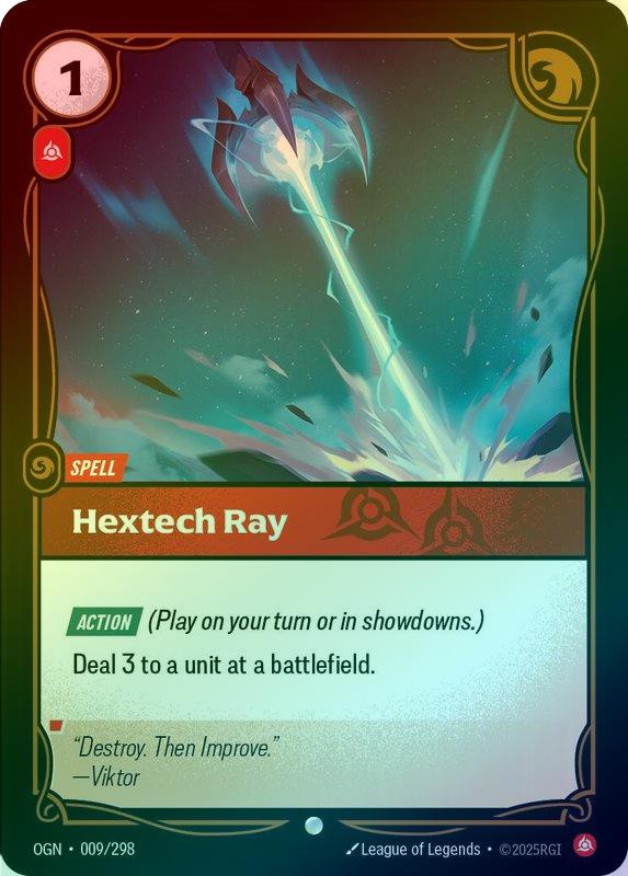 Hextech Ray - 009/298 - Common (Foil)