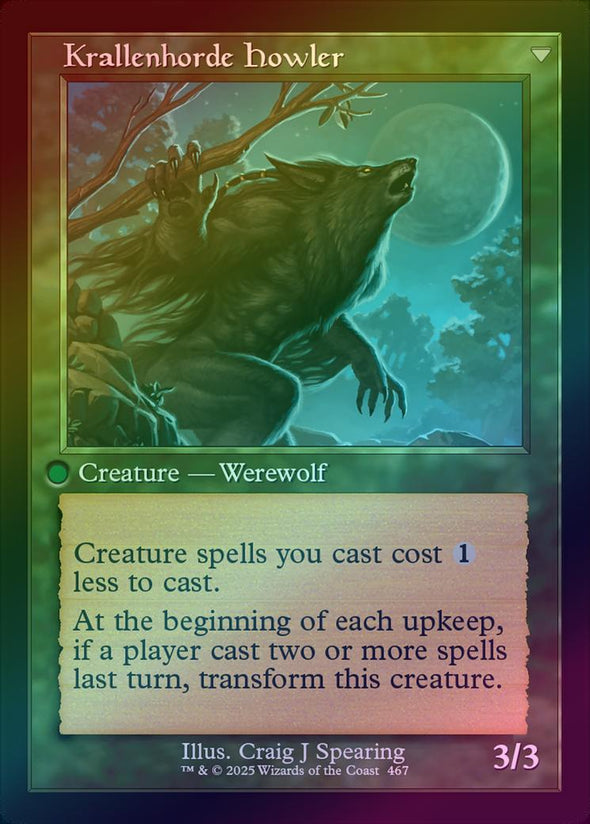 Duskwatch Recruiter // Krallenhorde Howler - Retro Frame (Foil) (INR)