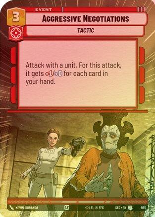 Aggressive Negotiations (Hyperspace Foil) - 935 - Uncommon (Foil)