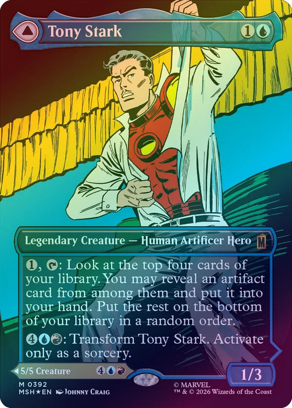 Tony Stark // The Invincible Iron Man - Borderless Classic Comic (Foil) (MSH) (Pre-Order)