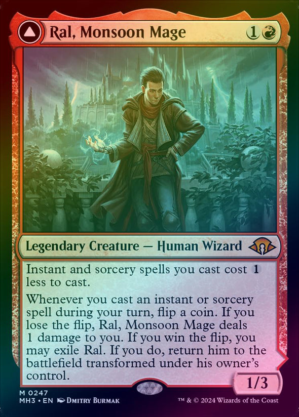 Ral, Monsoon Mage // Ral, Leyline Prodigy (Foil) (MH3)