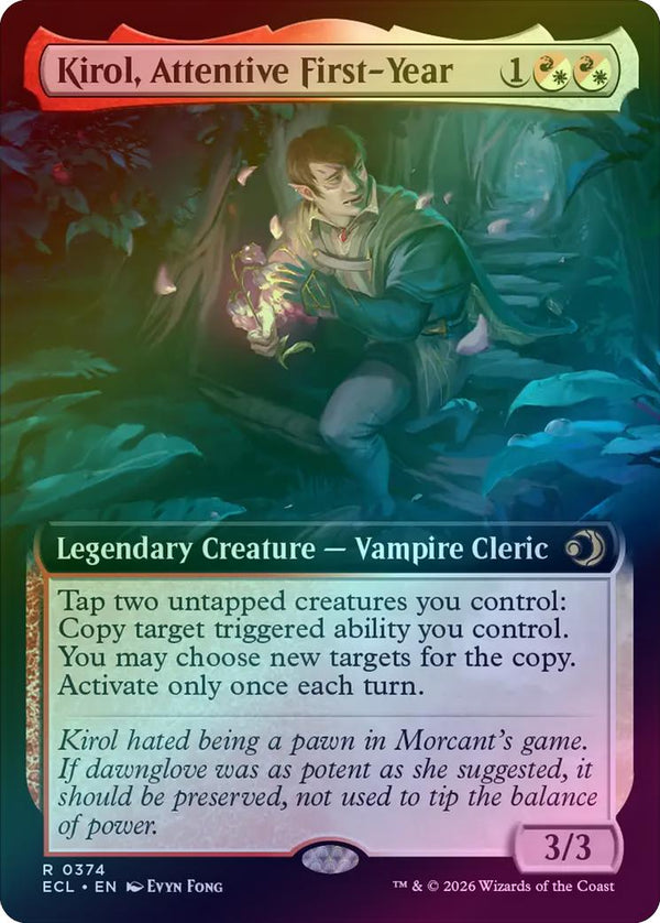 Kirol, Attentive First-Year - Extended Art (Foil) (ECL)