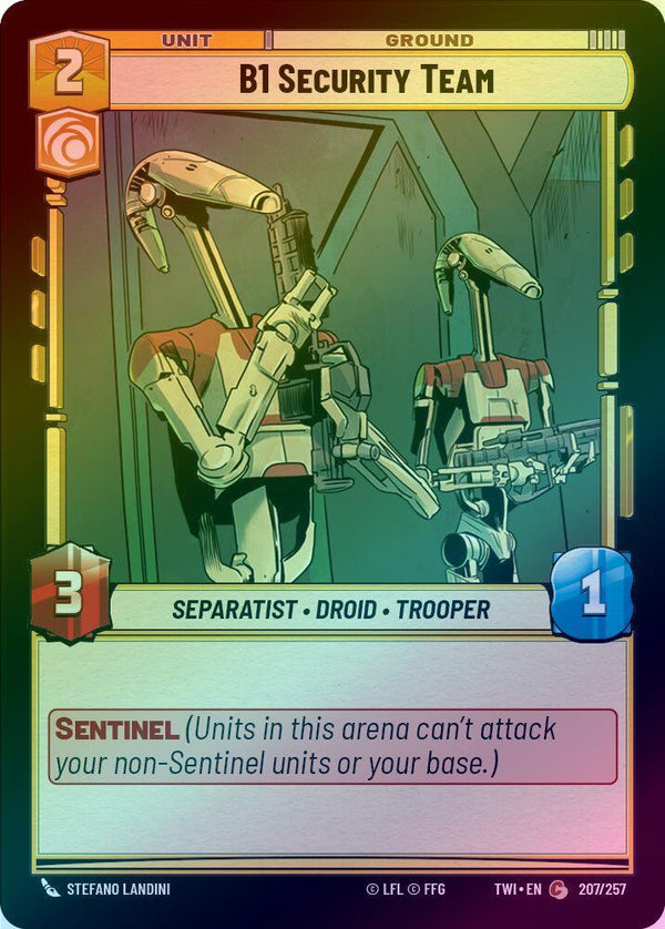 B1 Security Team - 207/257 - Common (Foil)