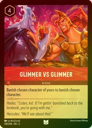 Glimmer vs Glimmer - 130/204 - Uncommon (Foil)