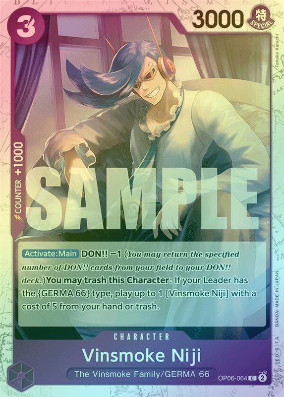 Vinsmoke Niji (OP06-064) (Jolly Roger Foil) - OP06-064 - Common