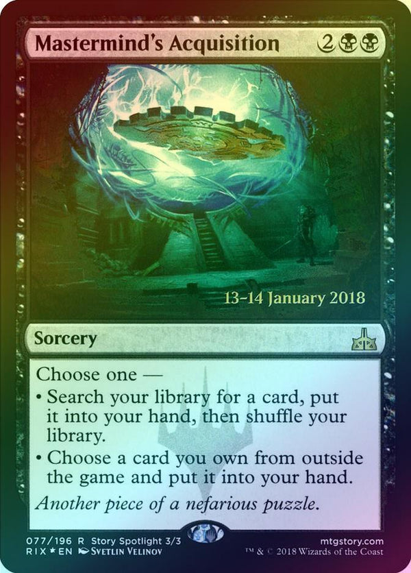 Mastermind's Acquisition - Prerelease Promo (Foil) (PRIX)
