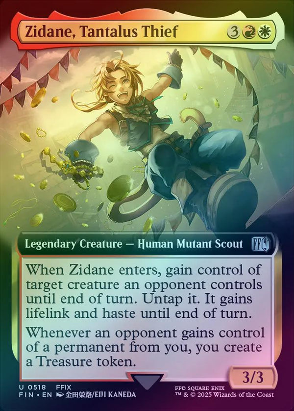Zidane, Tantalus Thief - Extended Art (Foil) (FIN)