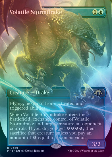 Volatile Stormdrake - Borderless (Foil) (MH3)