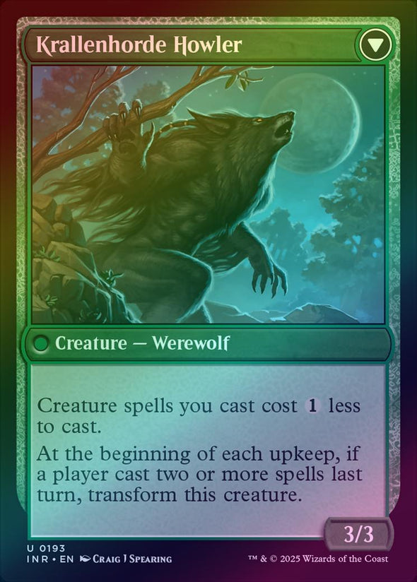 Duskwatch Recruiter // Krallenhorde Howler (Foil) (INR)