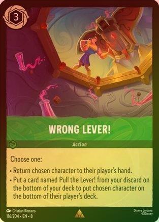 Wrong Lever! - 116/204 - Rare (Foil)