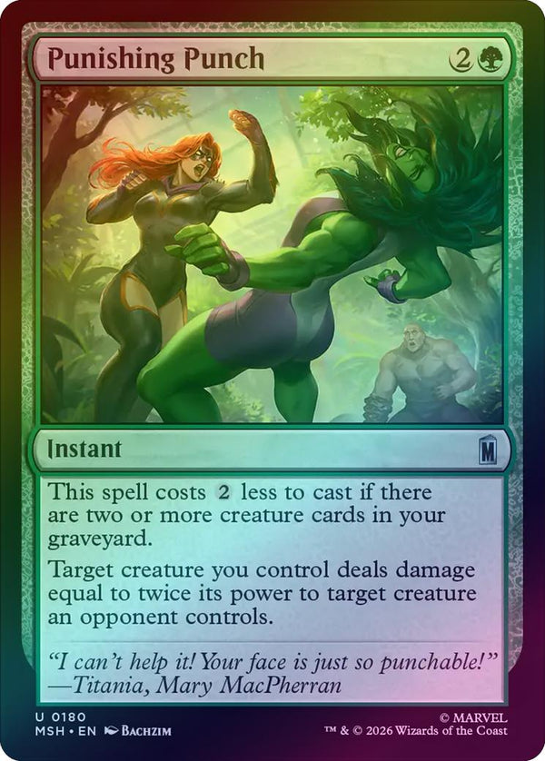 Punishing Punch (Foil) (MSH) (Pre-Order)