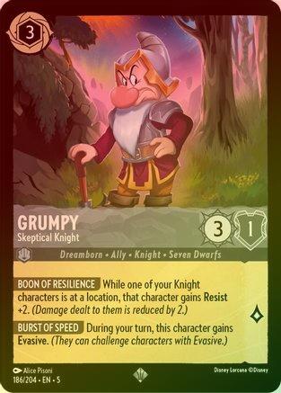 Grumpy (Skeptical Knight) - 186/204 - Super Rare (Foil)