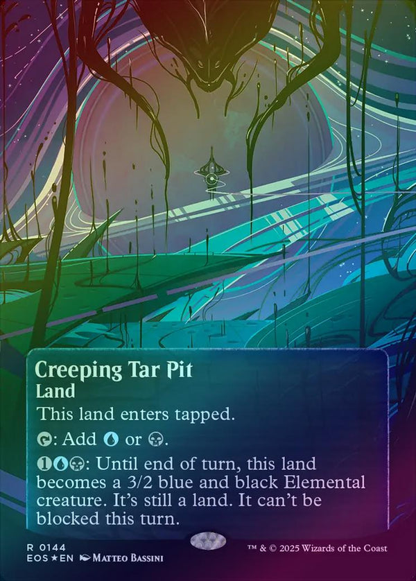 Creeping Tar Pit - Borderless Poster (Galaxy Foil) (EOS)
