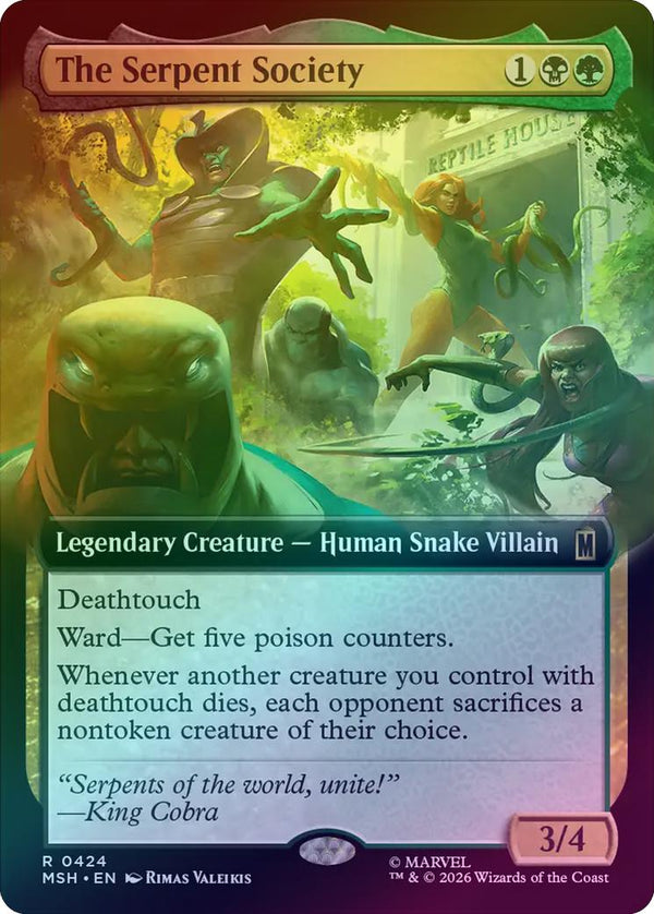 The Serpent Society - Extended Art (Foil) (MSH) (Pre-Order)
