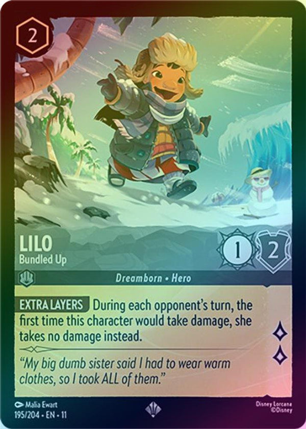 Lilo (Bundled Up) - 195/204 - Super Rare (Foil)