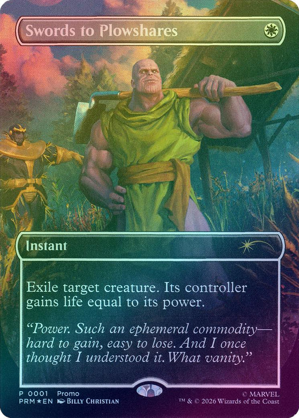 Swords to Plowshares - Borderless (Foil) (PMEI)