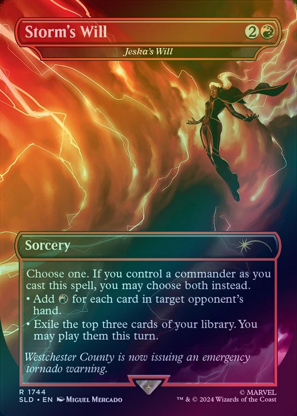 Storm's Will // Jeska's Will - Marvel's Storm (Rainbow Foil) (SLD)