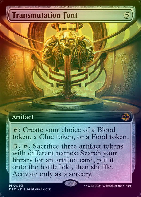 Transmutation Font - Extended Art (Foil) (BIG)