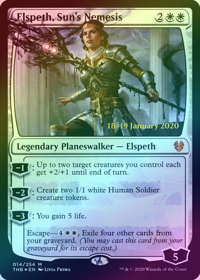 Elspeth, Sun's Nemesis - Prerelease Promo (Foil) (PTHB)