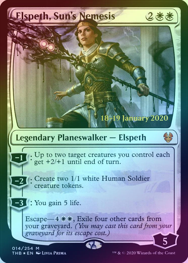 Elspeth, Sun's Nemesis - Prerelease Promo (PTHB) (Foil)