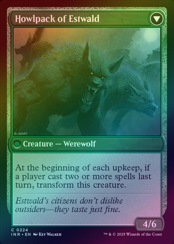 Villagers of Estwald // Howlpack of Estwald (Foil) (INR)