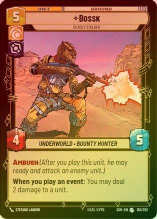 Bossk - Deadly Stalker - 182/252 - Uncommon (Foil)