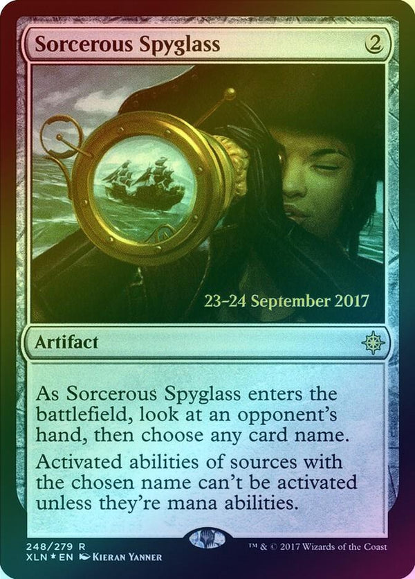 Sorcerous Spyglass - Prerelease Promo (Foil) (PXLN)