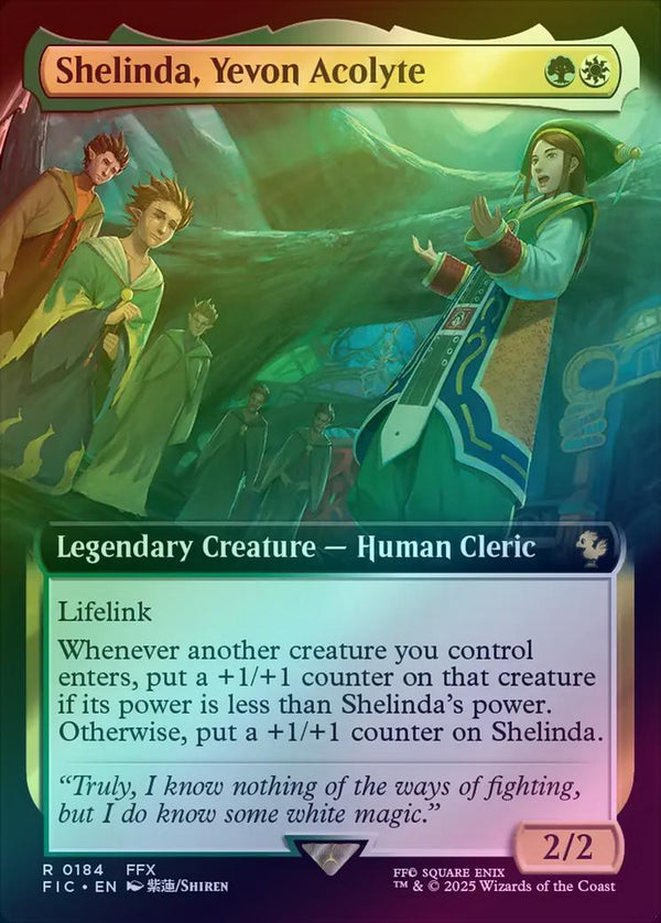 Shelinda, Yevon Acolyte - Extended Art (Foil) (FIC)