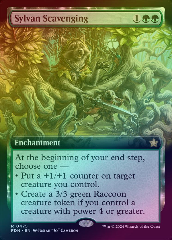 Sylvan Scavenging - Extended Art (Foil) (FDN)
