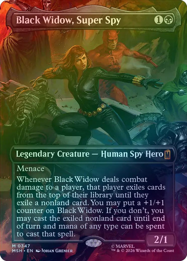 Black Widow, Super Spy - Borderless Scene (Foil) (MSH) (Pre-Order)