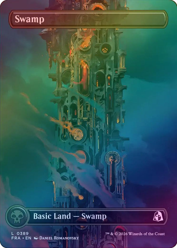Swamp (389) - Tower Full Art (Foil) (FRA)