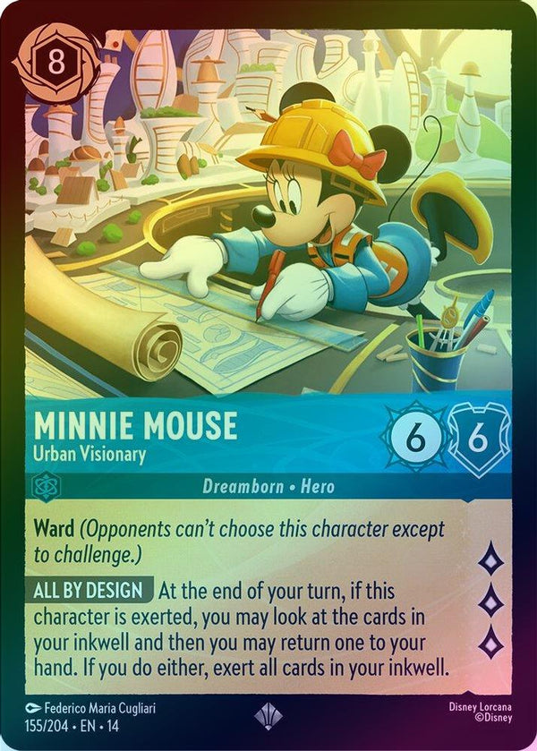 Minnie Mouse (Urban Visionary) - 155/204 - Super Rare (Foil)