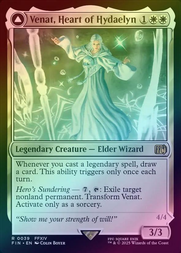 Venat, Heart of Hydaelyn // Hydaelyn, the Mothercrystal (Foil) (FIN)