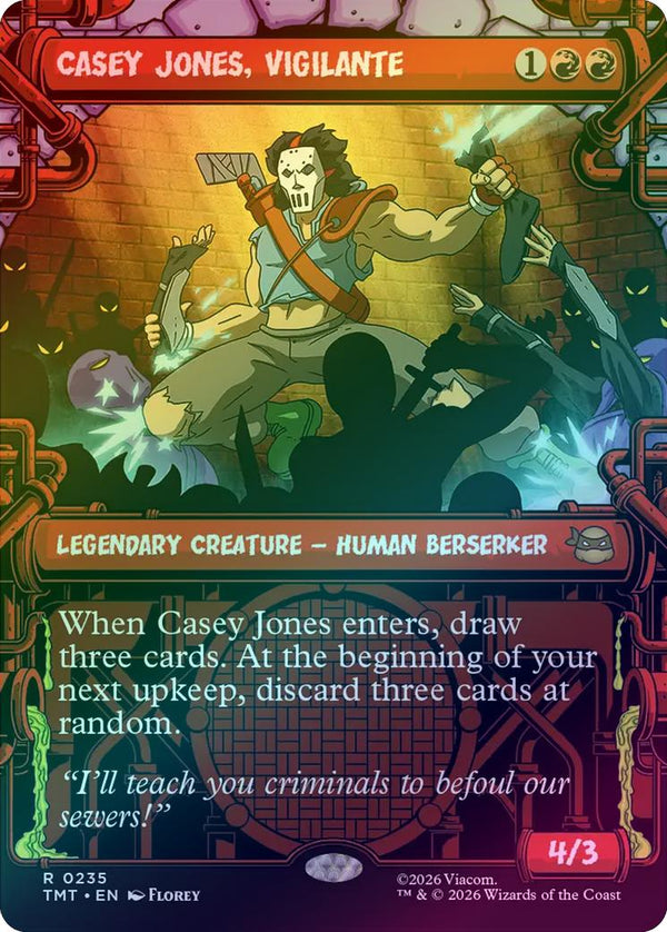 Casey Jones, Vigilante - Sewer Frame (Foil) (TMT)