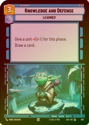 Knowledge and Defense (Foil) - 585 - Common (Foil)
