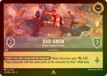 Bad-Anon (Villain Support Center) - 203/204 - Rare (Foil)