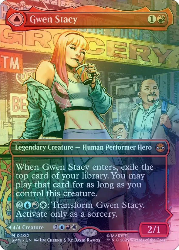 Gwen Stacy // Ghost-Spider - Borderless Scene (Foil) (SPM)