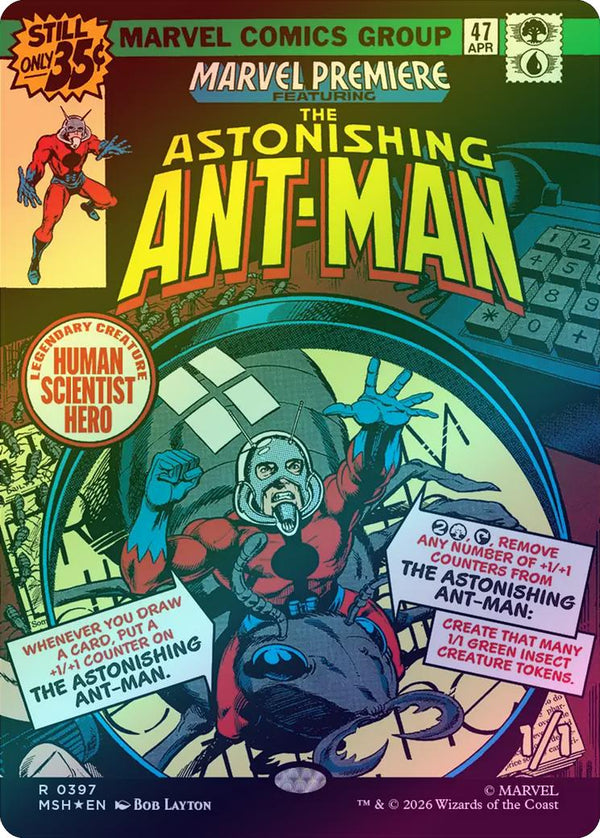 The Astonishing Ant-Man - Borderless Classic Comic (Foil) (MSH) (Pre-Order)