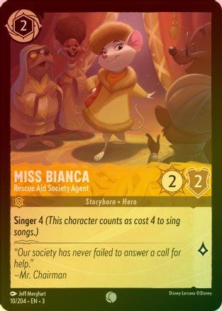Miss Bianca (Rescue Aid Society Agent) - 10/204 - Common (Foil)