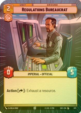 Regulations Bureaucrat (Hyperspace Foil) - 972 - Common (Foil)