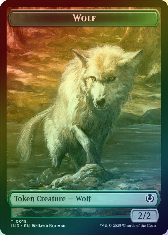 Wolf (009) // Wolf (018) Token (Foil) (TINR)