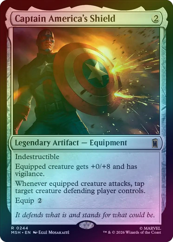 Captain America's Shield (Foil) (MSH) (Pre-Order)