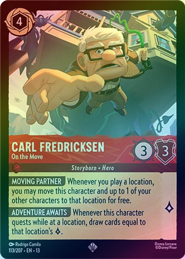 Carl Fredricksen (On the Move) - 113/207 - Super Rare (Foil)
