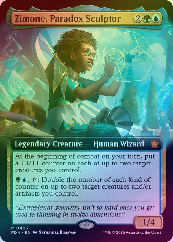 Zimone, Paradox Sculptor - Extended Art (Foil) (FDN)
