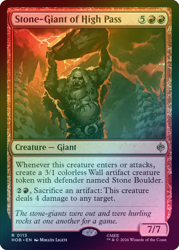 Stone-Giant of High Pass (Foil) (HOB) (Pre-Order)